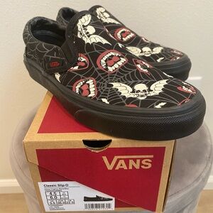 Glow in the dark slip on Vans
